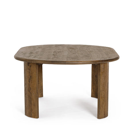 Beistelltisch oval Braun 130x80 Orlando - ZEN ZONE Furniture