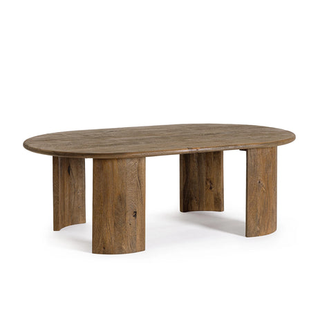 Beistelltisch oval Braun 130x80 Orlando - ZEN ZONE Furniture