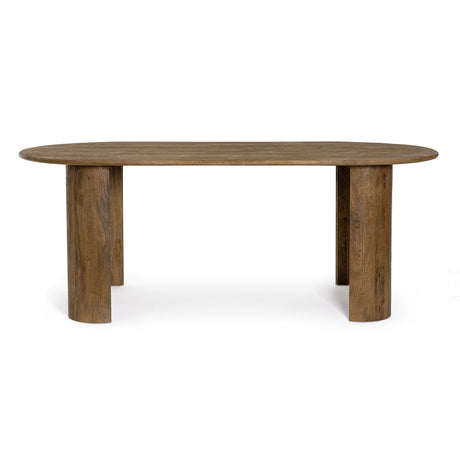 Esstisch Oval Braun 210x100cm Orlando - ZEN ZONE Furniture