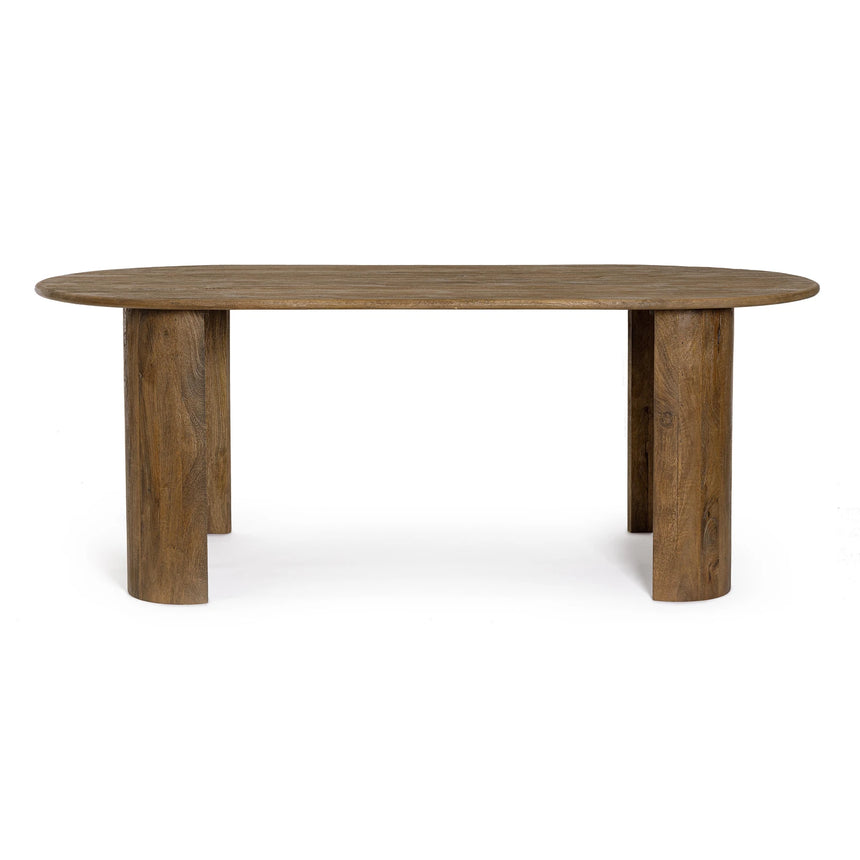 Esstisch Oval Braun 210x100cm Orlando - ZEN ZONE Furniture