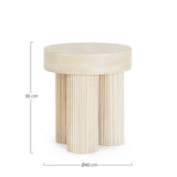 Beistelltisch Dacca Naturfarbe 45x45 - ZEN ZONE Furniture