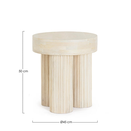 Beistelltisch Dacca Naturfarbe 45x45 - ZEN ZONE Furniture
