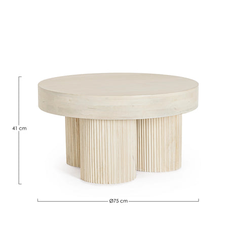 Beistelltisch Dacca Naturfarbe 75x75 - ZEN ZONE Furniture
