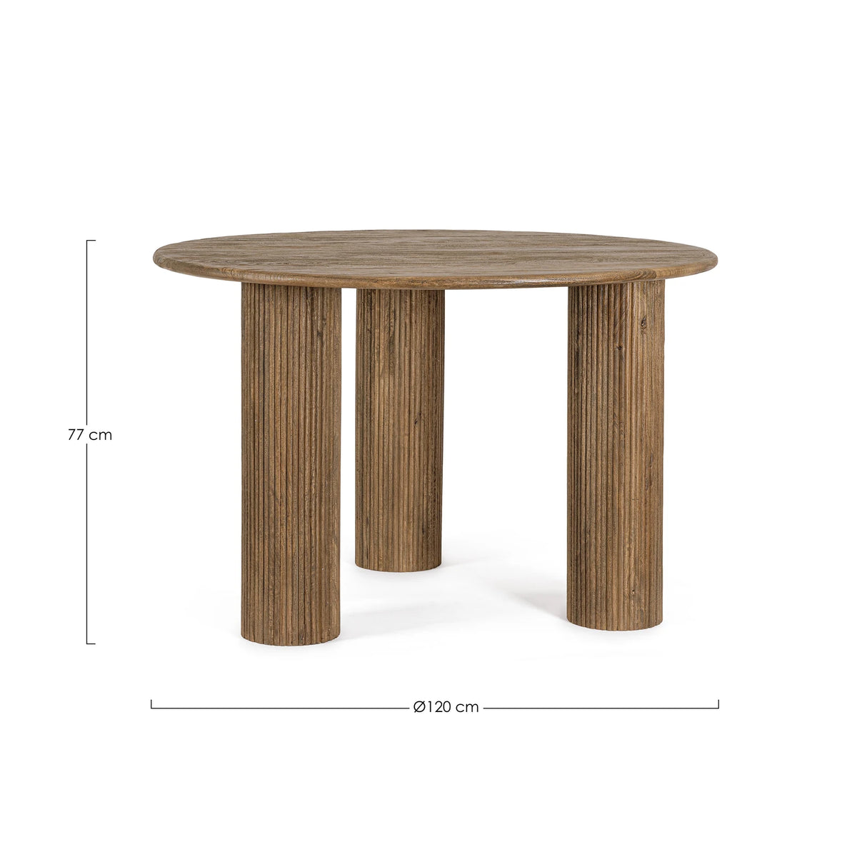 Esstisch Braun 120cm Dacca - ZEN ZONE Furniture
