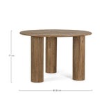 Esstisch Braun 120cm Dacca - ZEN ZONE Furniture