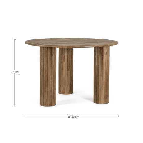 Esstisch Braun 120cm Dacca - ZEN ZONE Furniture