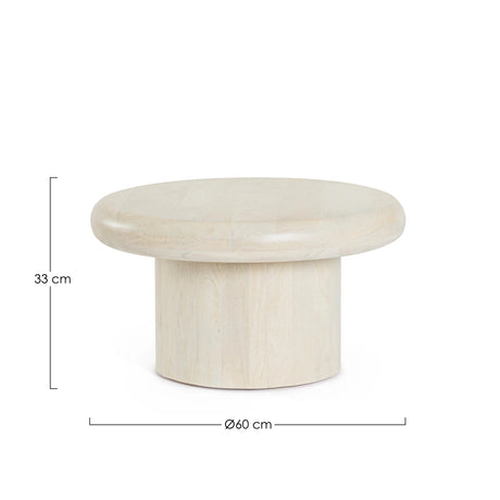 Beistelltisch Lopez Naturfarbe 60x60 - ZEN ZONE Furniture