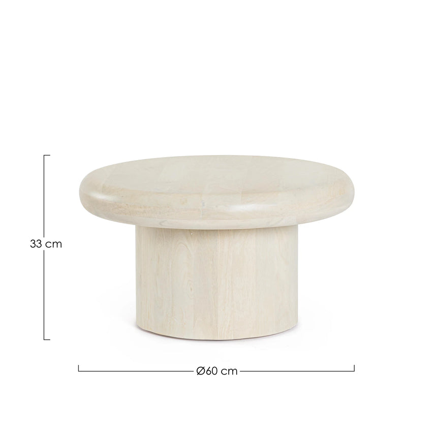 Beistelltisch Lopez Naturfarbe 60x60 - ZEN ZONE Furniture