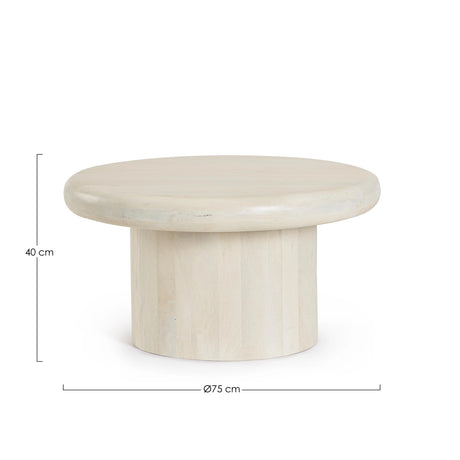 Beistelltisch Lopez Naturfarbe 75x75 - ZEN ZONE Furniture