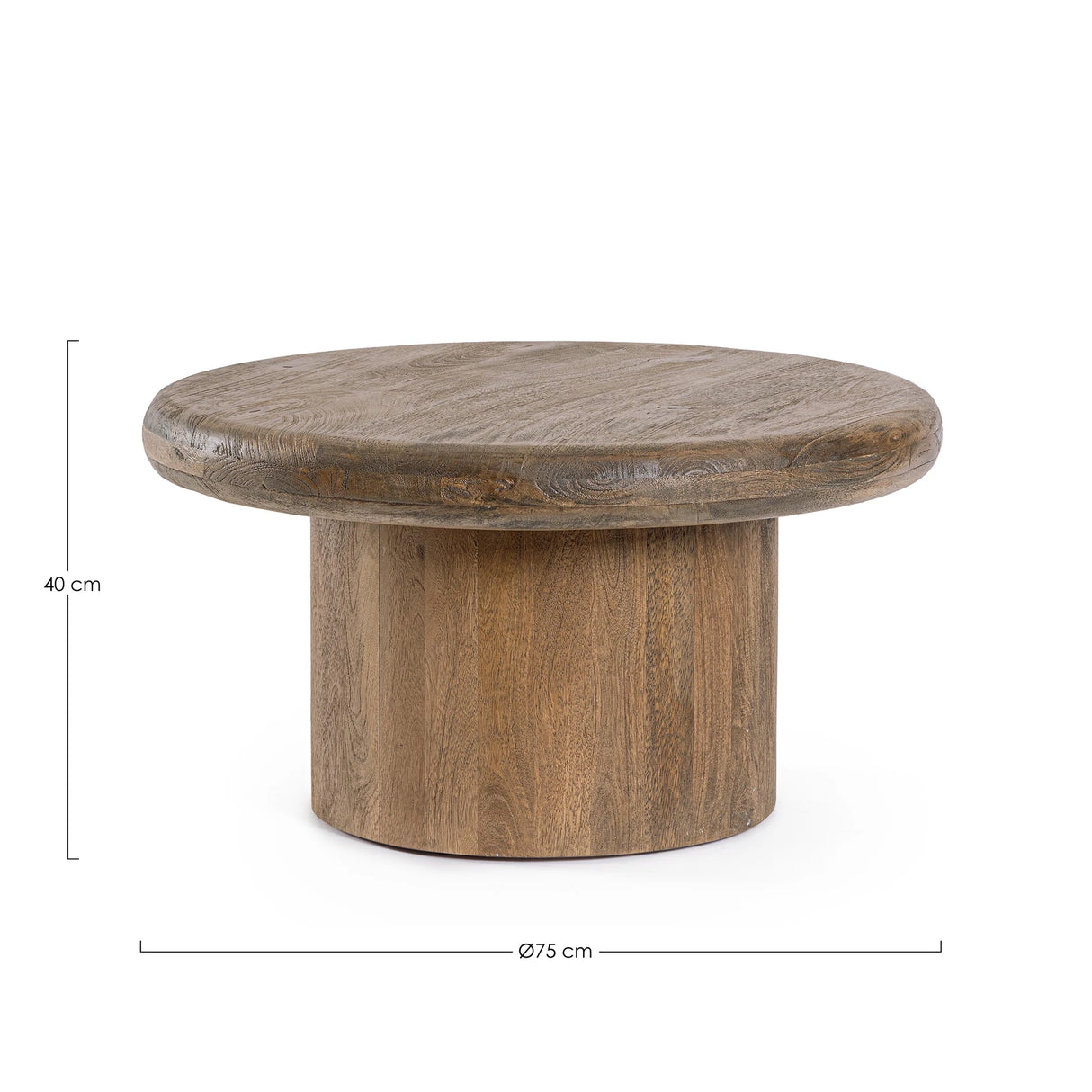 Beistelltisch Lopez Braun 75x75 - ZEN ZONE Furniture