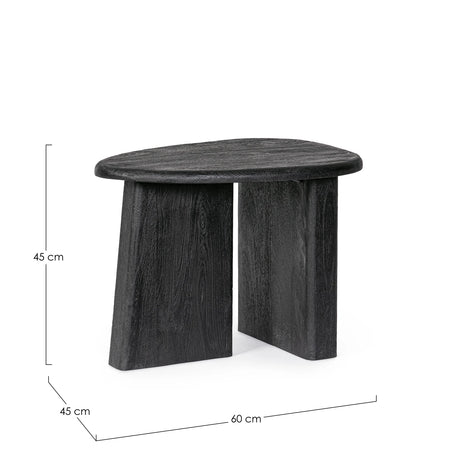 Beistelltisch Zacatecas Schwarz 60x45 - ZEN ZONE Furniture