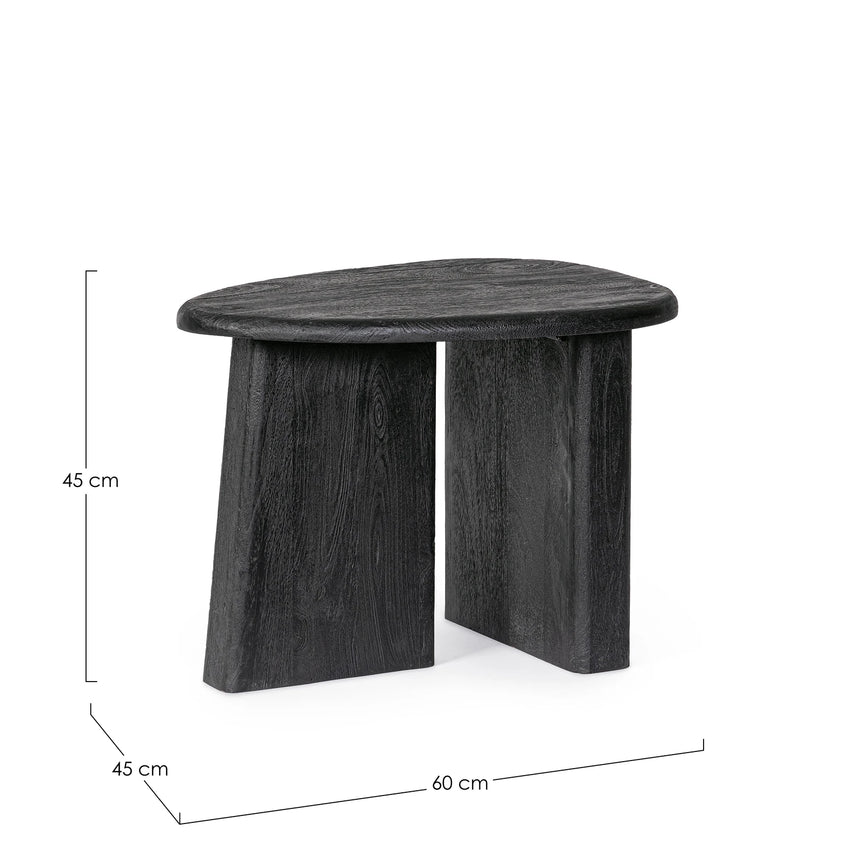 Beistelltisch Zacatecas Schwarz 60x45 - ZEN ZONE Furniture
