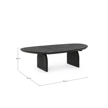 Beistelltisch Schwarz 135x76 Monterrey - ZEN ZONE Furniture