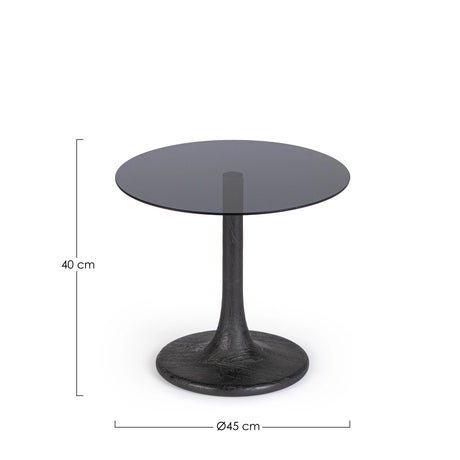 Couchtisch Schwarz rund 45x45 Aberdeen - ZEN ZONE Furniture