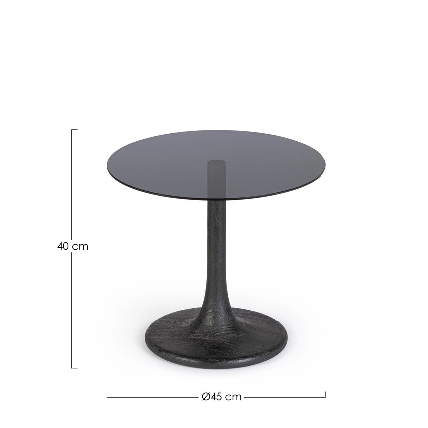 Couchtisch Schwarz rund 45x45 Aberdeen - ZEN ZONE Furniture