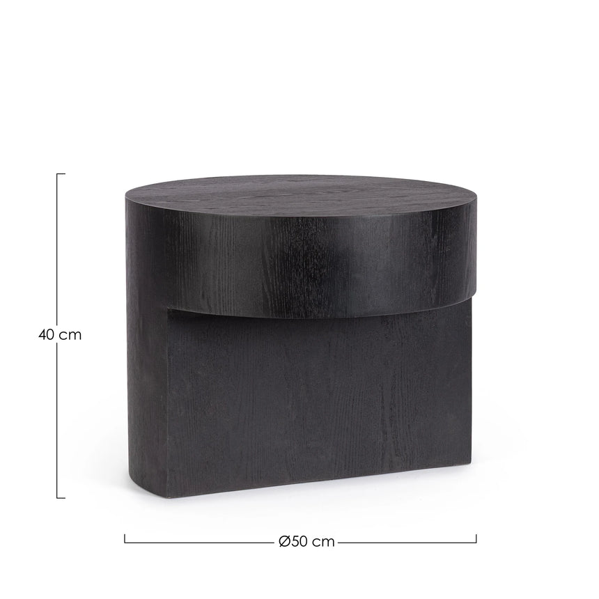 Couchtisch rund 50x50 Stanwood Schwarz - ZEN ZONE Furniture