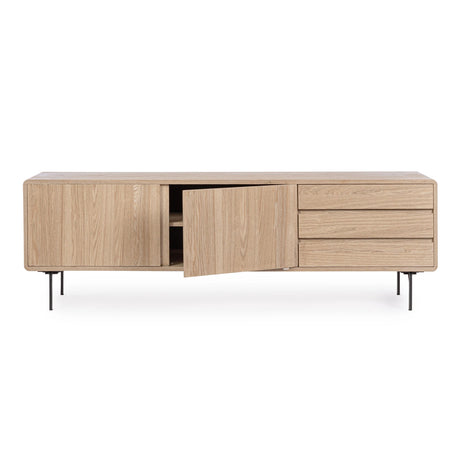 TV Sideboard mit 2 Türen und 3 Schubladen Widald Natur - ZEN ZONE Furniture