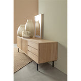 TV Sideboard mit 2 Türen und 3 Schubladen Widald Natur - ZEN ZONE Furniture