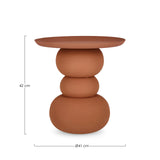 Couchtisch Tonerde rund 41x41 Alpa - ZEN ZONE Furniture