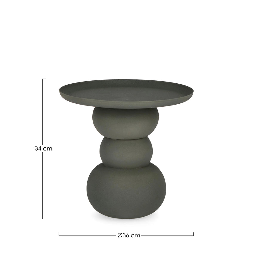 Couchtisch Grün rund 36x36 Alpa - ZEN ZONE Furniture