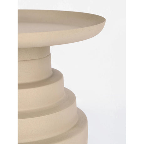 Couchtisch Beige rund 35,5x35,5 Amba - ZEN ZONE Furniture
