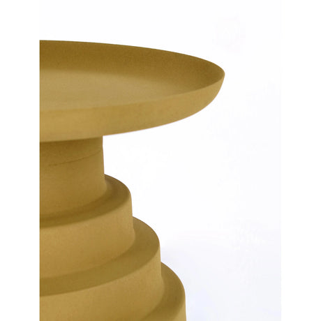 Couchtisch Senffarbig rund 35,5x35,5 Amba - ZEN ZONE Furniture