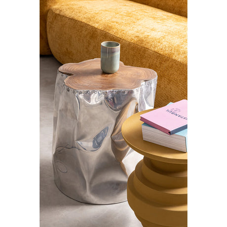 Couchtisch Senffarbig rund 35,5x35,5 Amba - ZEN ZONE Furniture