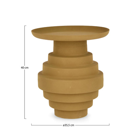 Couchtisch Senffarbig rund 35,5x35,5 Amba - ZEN ZONE Furniture