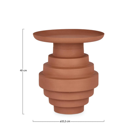 Couchtisch Tonerde rund 35,5x35,5 Amba - ZEN ZONE Furniture