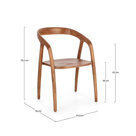 Essstuhl mit Armlehne Dotty - ZEN ZONE Furniture