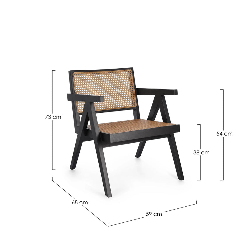 Lounge-Sessel Galia Schwarz - ZEN ZONE Furniture