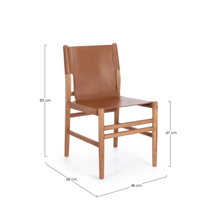 Essstuhl Caroline Cognac - ZEN ZONE Furniture