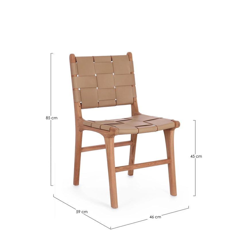 Essstuhl Joanna Taupe - ZEN ZONE Furniture