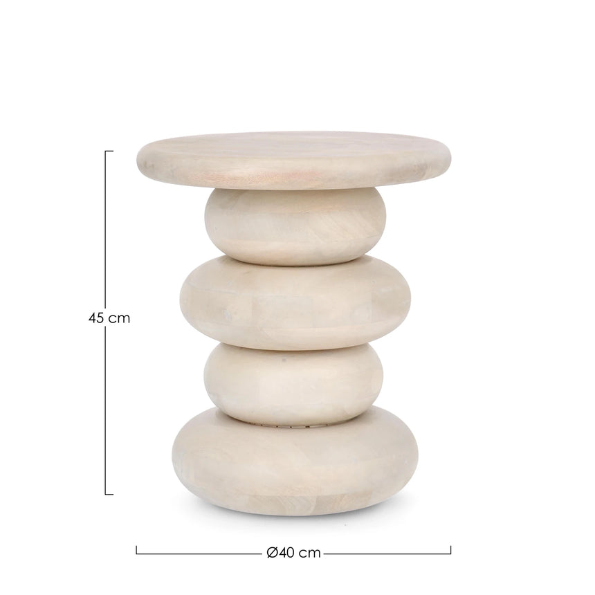 Couchtisch rund 40x40 Natur Lopez - ZEN ZONE Furniture
