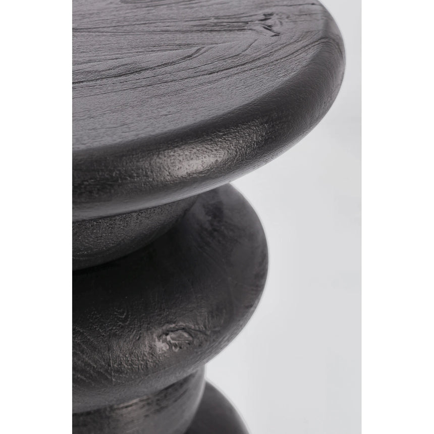 Couchtisch rund 40x40 Schwarz Lopez - ZEN ZONE Furniture