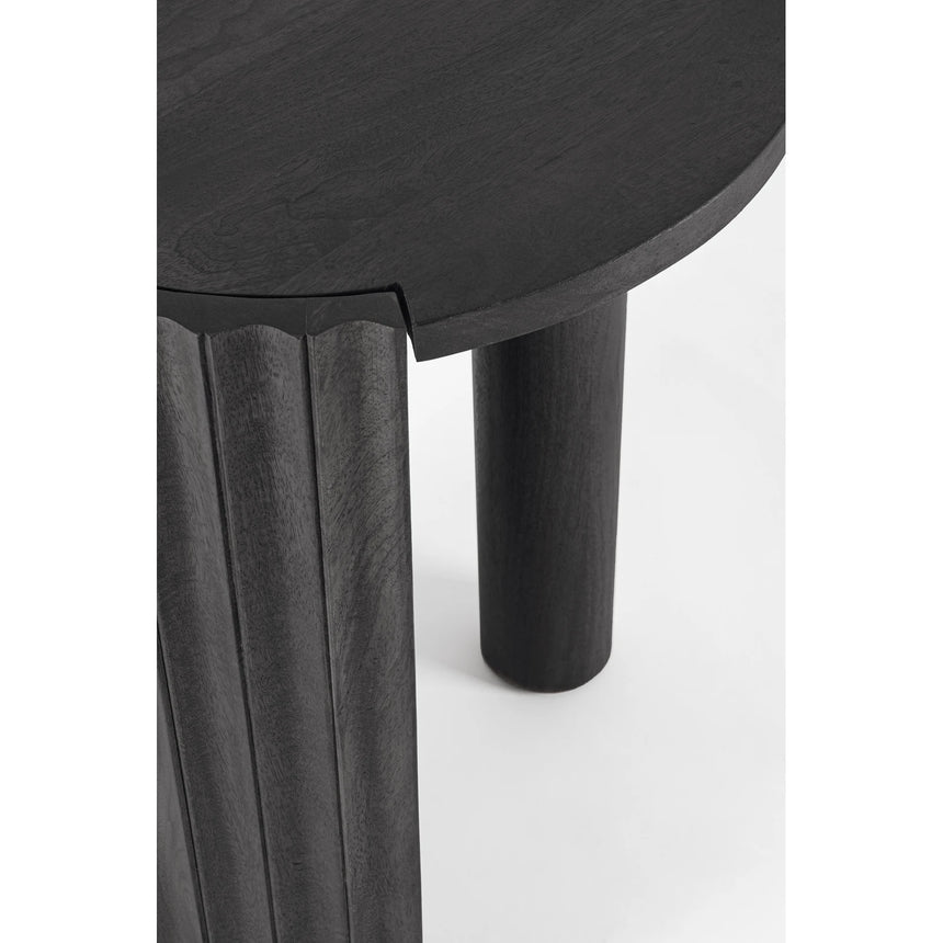 Couchtisch Schwarz rund 50x50 Orissa - ZEN ZONE Furniture