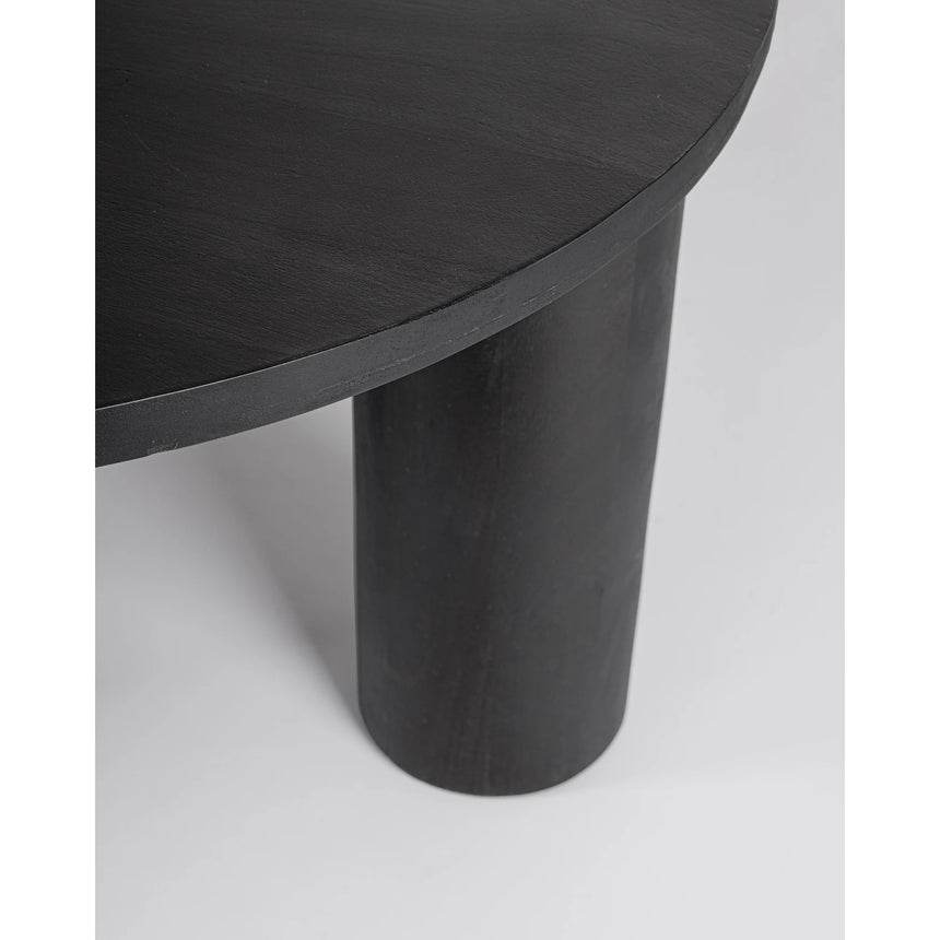 Couchtisch Schwarz rund 80x80 Orissa - ZEN ZONE Furniture
