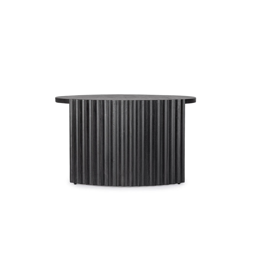 Couchtisch Schwarz rund 80x80 Orissa - ZEN ZONE Furniture