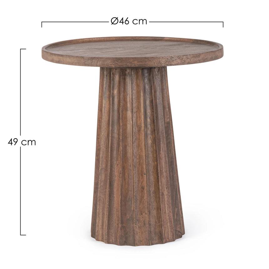 Couchtisch Natur rund 46x46 Orissa - ZEN ZONE Furniture