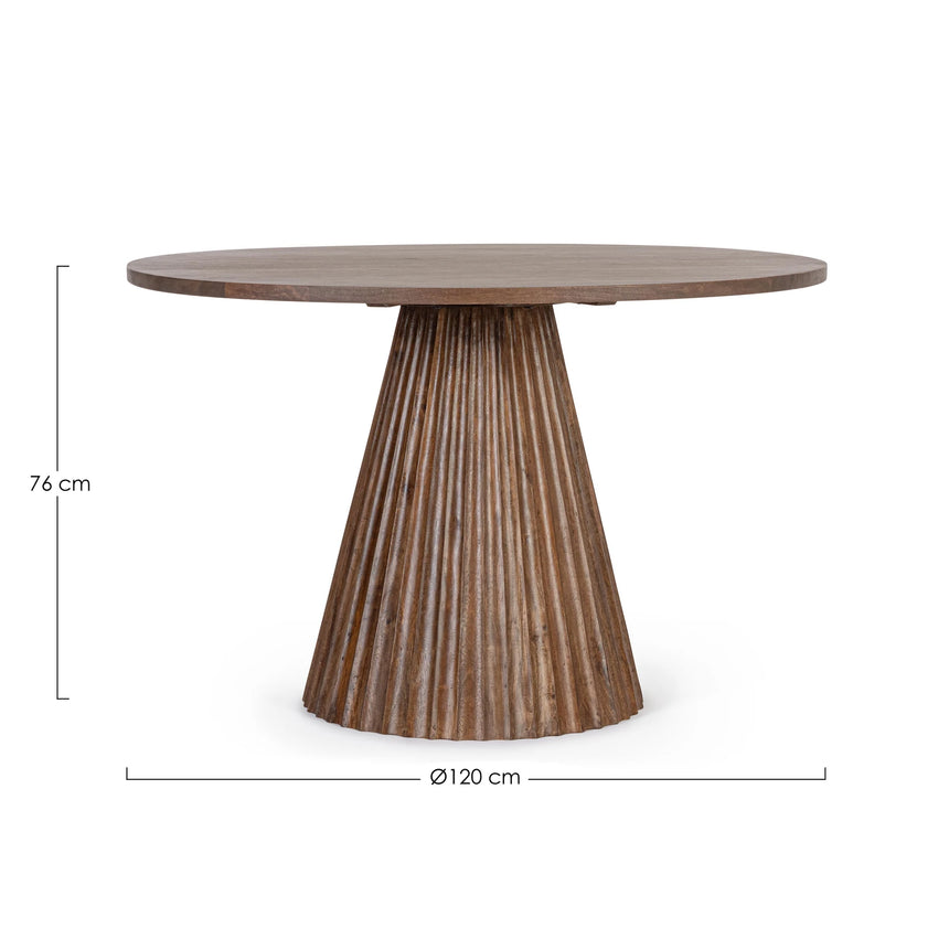 Esstisch Natur 120cm Orissa - ZEN ZONE Furniture