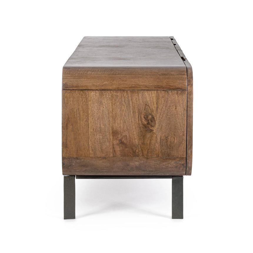 TV Sideboard mit 3 Türen und 2 Schubladen Orissa Natur - ZEN ZONE Furniture