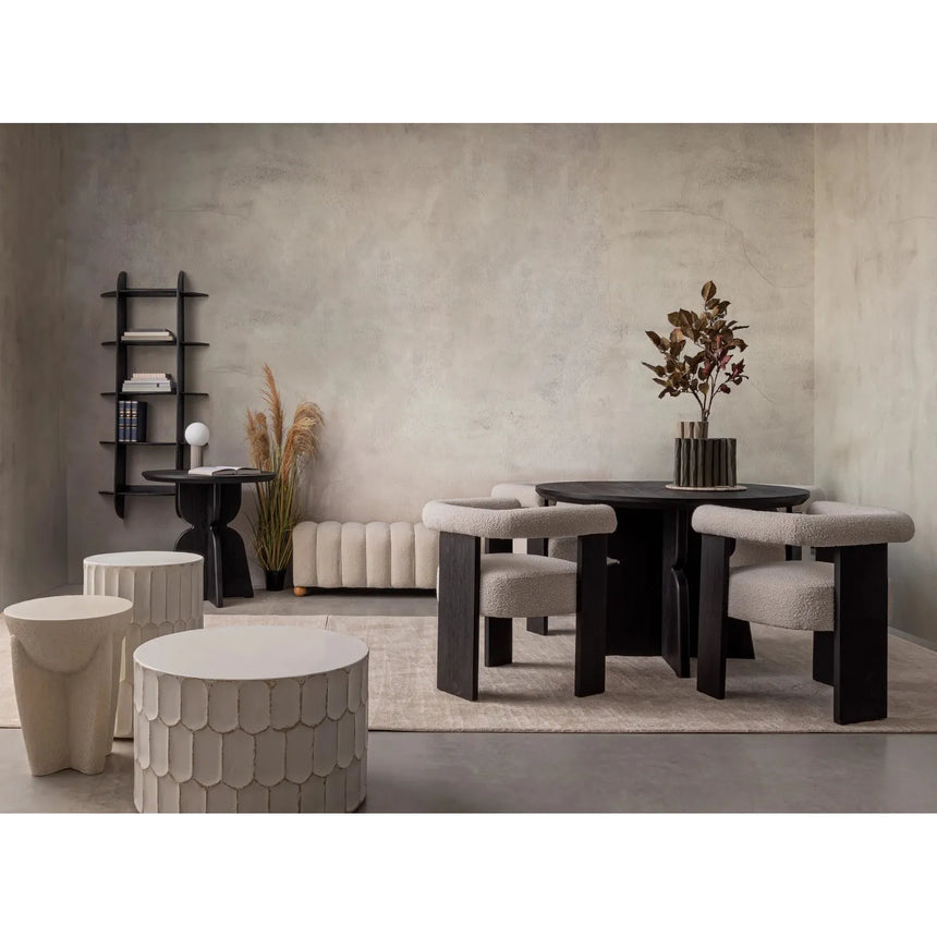 Caesar Weisser Couchtisch 38x38 cm - ZEN ZONE Furniture