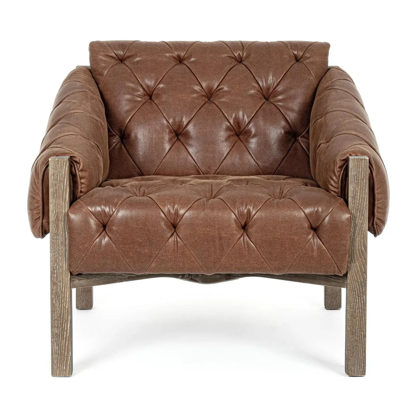 Harrison Sessel Brown Vintage - ZEN ZONE Furniture