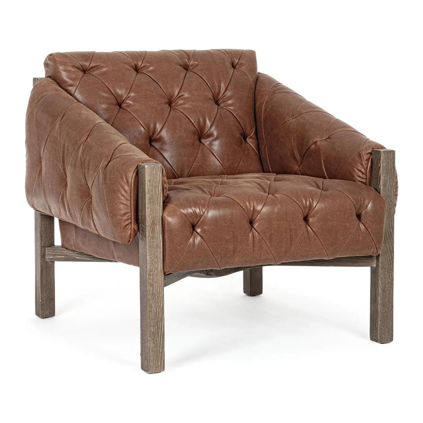 Harrison Sessel Brown Vintage - ZEN ZONE Furniture