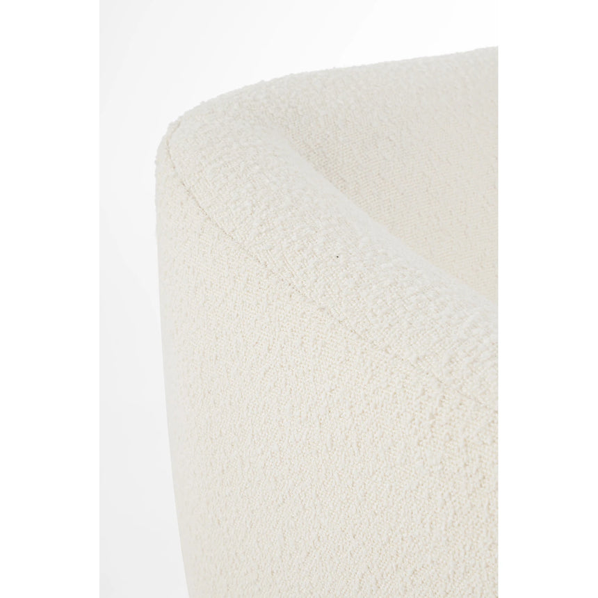 Sessel Claudine Weiß Bouclé - ZEN ZONE Furniture