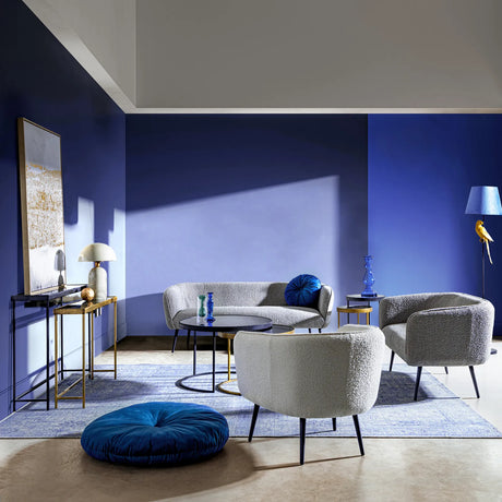 Sessel Avril Weiß Bouclé - ZEN ZONE Furniture