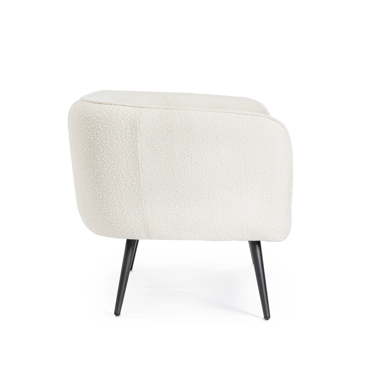 Sofa 2-Sitzer Avril Weiß Bouclé - ZEN ZONE Furniture