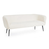 Sofa 3-Sitzer Avril Weiß Bouclé - ZEN ZONE Furniture
