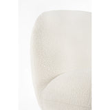 Drehsessel Margot Weiß Bouclé - ZEN ZONE Furniture