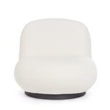 Drehsessel Margot Weiß Bouclé - ZEN ZONE Furniture